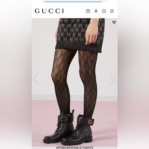 GUCCI INTERLOCKING G TIGHTS - size small - worn once - in excellent condition